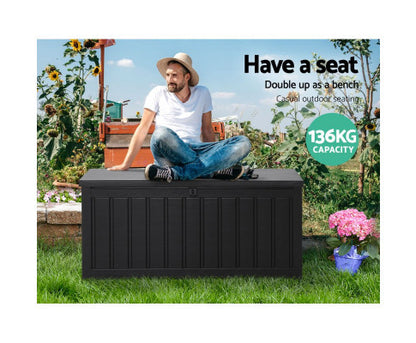 WINSLET OUTDOOR/INDOOR STORAGE BOX BENCH - BLACK