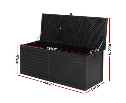 MADIGAN OUTDOOR/INDOOR STORAGE BOX BENCH - BLACK