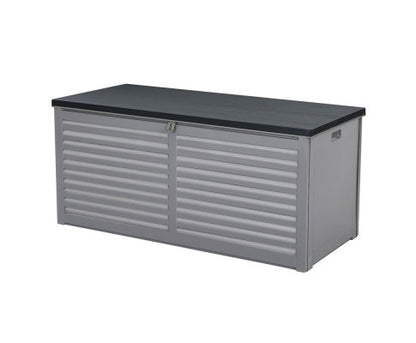 MAGNOLIA INDOOR/ OUTDOOR STORAGE BOX BENCH - DARK GREY