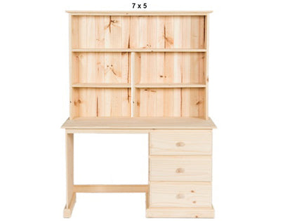 OXFORD (AUSSIE MADE) DESK WITH HUTCH COLLECTION - RAW - STARTING FROM $699