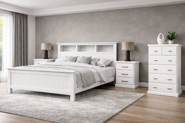 Queen Octarian (AUSSIE MADE) Bookend Bed Frame - Assorted Painted Colours