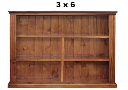 OHIO (AUSSIE MADE) LOWLINE BOOKCASE COLLECTION - ASSORTED COLOURS