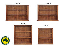 OHIO (AUSSIE MADE) LOWLINE BOOKCASE COLLECTION - ASSORTED COLOURS - STARTING FROM $429