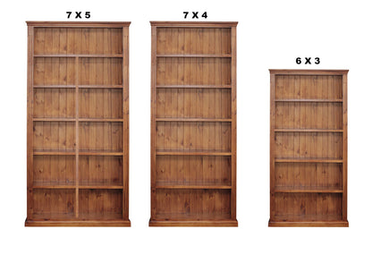 OHIO (AUSSIE MADE) HIGHLINE BOOKCASE WITH 40MM FACINGS COLLECTION - ASSORTED COLOURS