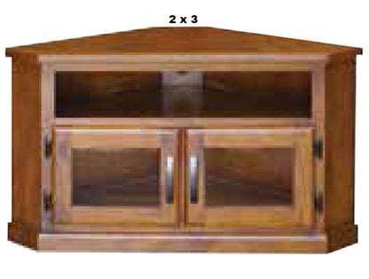 OHIO(AUSSIE MADE) 1 SLOT CORNER TV UNIT COLLECTION - ASSORTED STAINED COLOURS - STARTING FROM $699