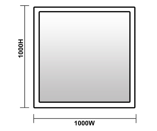 OZARK (AUSSIE MADE) MIRROR - 1000(H) x 1000(W) - ASSORTED PAINTED COLOURS