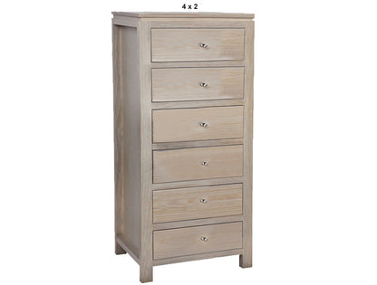 OZARK (AUSSIE MADE) NARROWBOY / LINGERIE CHEST COLLECTION - ASSORTED STAINED COLOURS - STARTING FROM $799