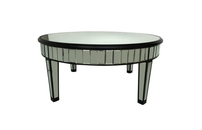 PALAIS ROUND COFFEE TABLE -  1000(DIA)- MIRRORED GLASS - GOLD FRAME