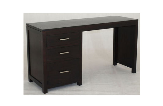PARIS 3 DRAWER OFFICE DESK (DK-003PNMK) - 1500(W) X 500(D) - CHOCOLATE