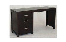 PARIS 3 DRAWER OFFICE DESK (DK-003PNMK) - 1500(W) X 500(D) - CHOCOLATE