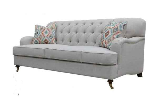 PARIS FABRIC 3 SEATER LOUNGE - (MODEL:6-12-15-18-9-4-1) - AS PICTURED
