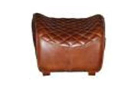 PERUGIA  (2006)FULL LEATHER  OTTOMAN - 460(H) X 600(W)-