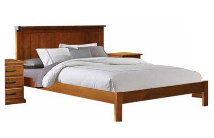 KING PINEHURST BED FRAME - ANTIQUE OAK