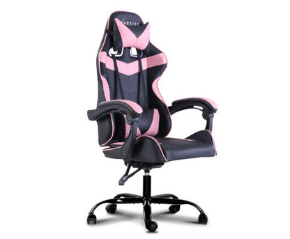 PAXTON RECLINING OFFICE COMPUTER  CHAIR  - BLACK & PINK