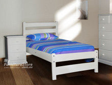 KING SINGLE DELUXE HAMILTON (AUSSIE MADE) BED - ASSORTED PAINTED COLOURS