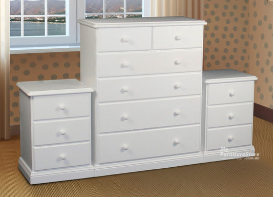 SIERRA (AUSSIE MADE) 3 PIECE CHEST SET(6+3+3) - ASSORTED PAINTED COLOURS