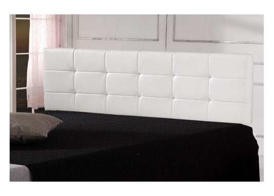 KING DELUXE TUFTED LEATHERETTE BEDHEAD - BROWN , WHITE OR BLACK