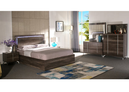 OLIVER KING 4 PIECE (TALLBOY) STORAGE FRONT GAS LIFT OR 3 DRAWERS BED (SIDE/SIDE/FRONT) - VINTAGE OAK