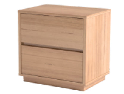 PADERNAL DOUBLE OR QUEEN 3 PIECE (BEDSIDE) BEDROOM SUITE WITH UNDERBED STORAGE DRAWERS - MESSMATE