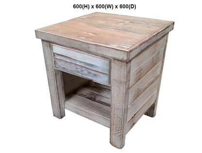 PALING (AUSSIE MADE) LAMP TABLE WITH 1 DRAWER COLLECTION - ASSORTED STAINED COLOURS - STARTING FROM $549