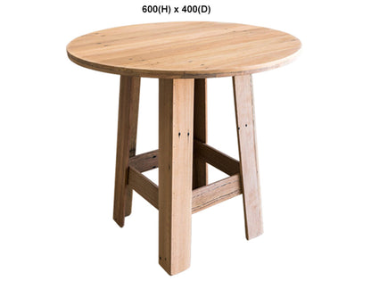 PALING (AUSSIE MADE) ROUND LAMP TABLE COLLECTION - ASSORTED STAINED COLOURS - STARTING FROM $349