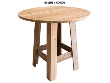 PALING (AUSSIE MADE) ROUND LAMP TABLE COLLECTION - ASSORTED STAINED COLOURS - STARTING FROM $349