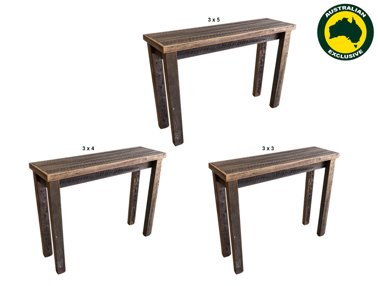 Paling (AUSSIE MADE) Console / Hall Table Collection - Assorted Stained Colours