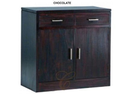 PARIS 2 DOOR 2 DRAWER BUFFET COLLECTION - 900(H) x 920(W) - MAHOGANY OR CHOCOLATE