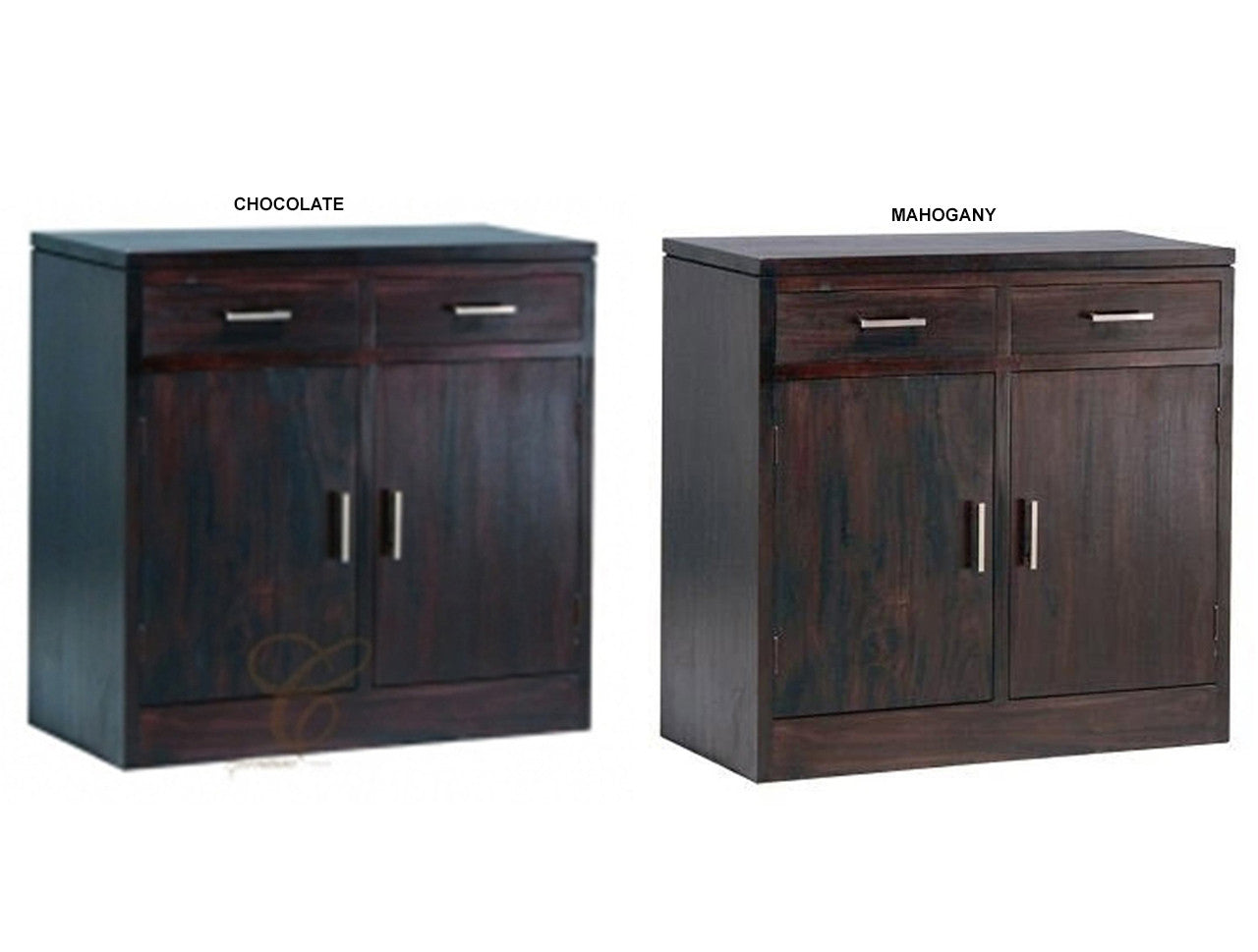 PARIS 2 DOOR 2 DRAWER BUFFET COLLECTION - 900(H) x 920(W) - MAHOGANY OR CHOCOLATE