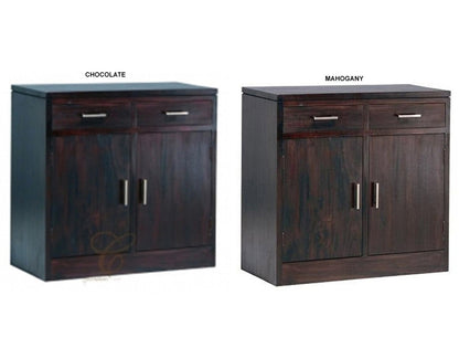 PARIS 2 DOOR 2 DRAWER BUFFET COLLECTION - 900(H) x 920(W) - MAHOGANY OR CHOCOLATE