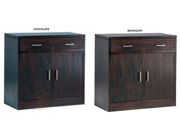 PARIS 2 DOOR 2 DRAWER BUFFET COLLECTION - 900(H) x 920(W) - MAHOGANY OR CHOCOLATE