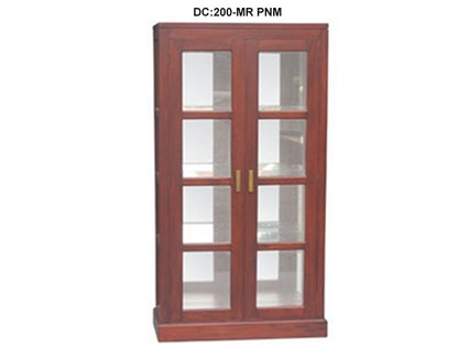 PARIS / BANNY / VIENNA MIRRORED BACK DISPLAY CABINET COLLECTION - MAHOGANY OR CHOCOLATE