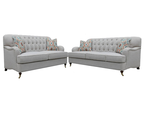 PARIS 3S + 2S FABRIC LOUNGE SUITE - (MODEL:6-12-15-18-9-4-1) - AS PICTURED
