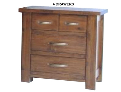 PARSON (AUSSIE MADE) BEDSIDE TABLE COLLECTION - ASSORTED STAINED COLOURS - STARTING FROM $399