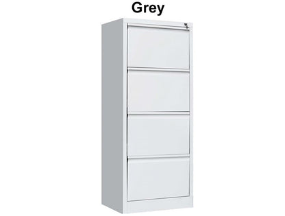 PATRICK MULTI - PURPOSE 4 x DRAWER SHELF FOR GYM - OFFICE FILING - LOCKER - CABINET -  460(W) - GREY