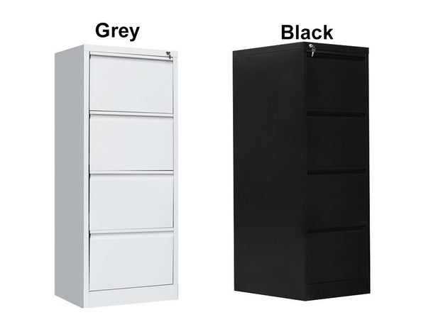 PATRICK MULTI - PURPOSE 4 x DRAWER SHELF FOR GYM - OFFICE FILING - LOCKER - CABINET -  460(W) - GREY