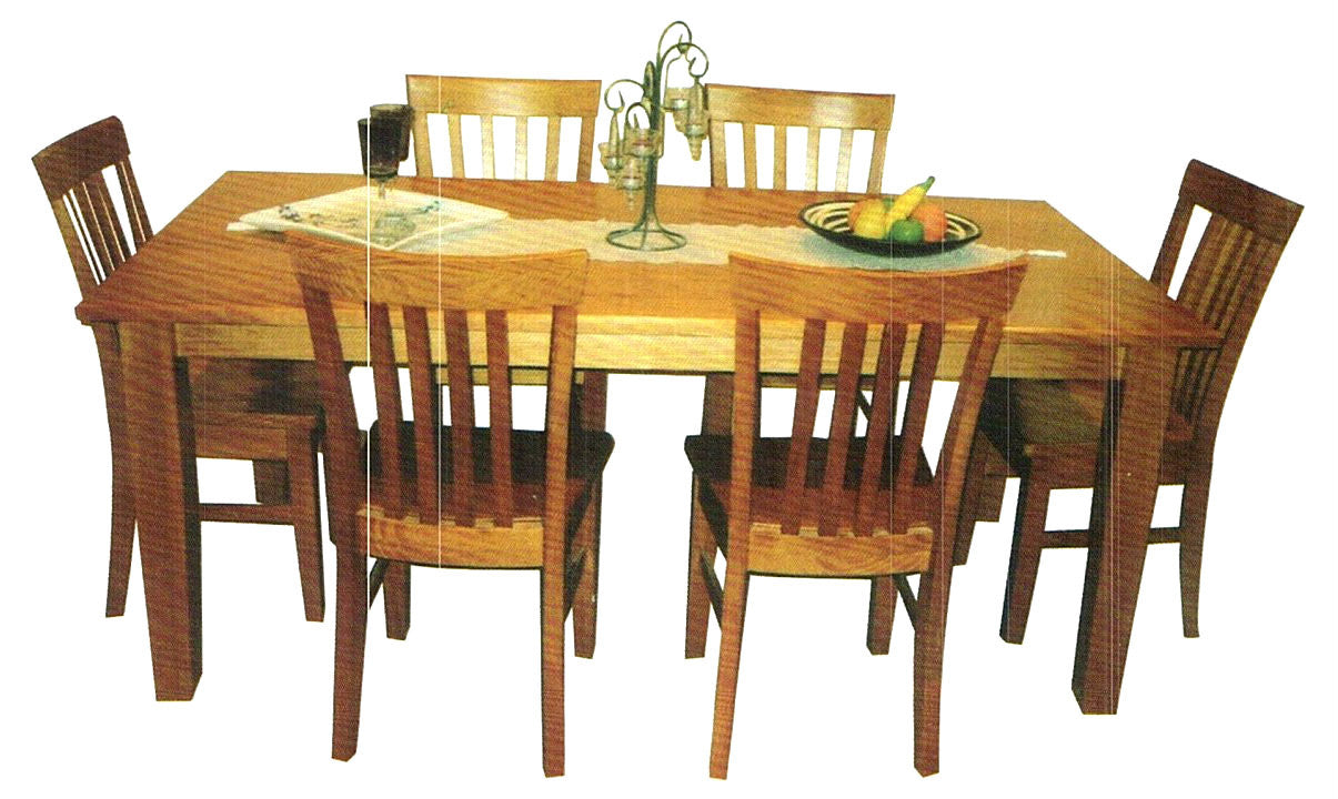 SQUARE DINING TABLE WITH 8 CHAIRS (NOT AS PICTURED)