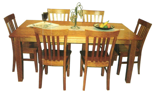 SQUARE DINING TABLE WITH 8 CHAIRS (NOT AS PICTURED)