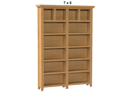 PRINCIPLE (AUSSIE MADE) BOOKCASE PIGEON PAIRED COLLECTION - ASSORTED STAINED COLOURS - STARTING FROM $1199