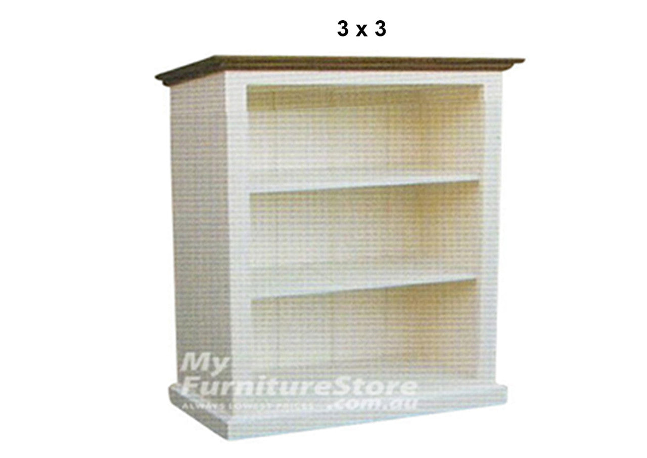 COLONIAL (AUSSIE MADE) LOWLINE BOOKCASE COLLECTION - ASSORTED PAINTED COLOURS - STARTING FROM $499
