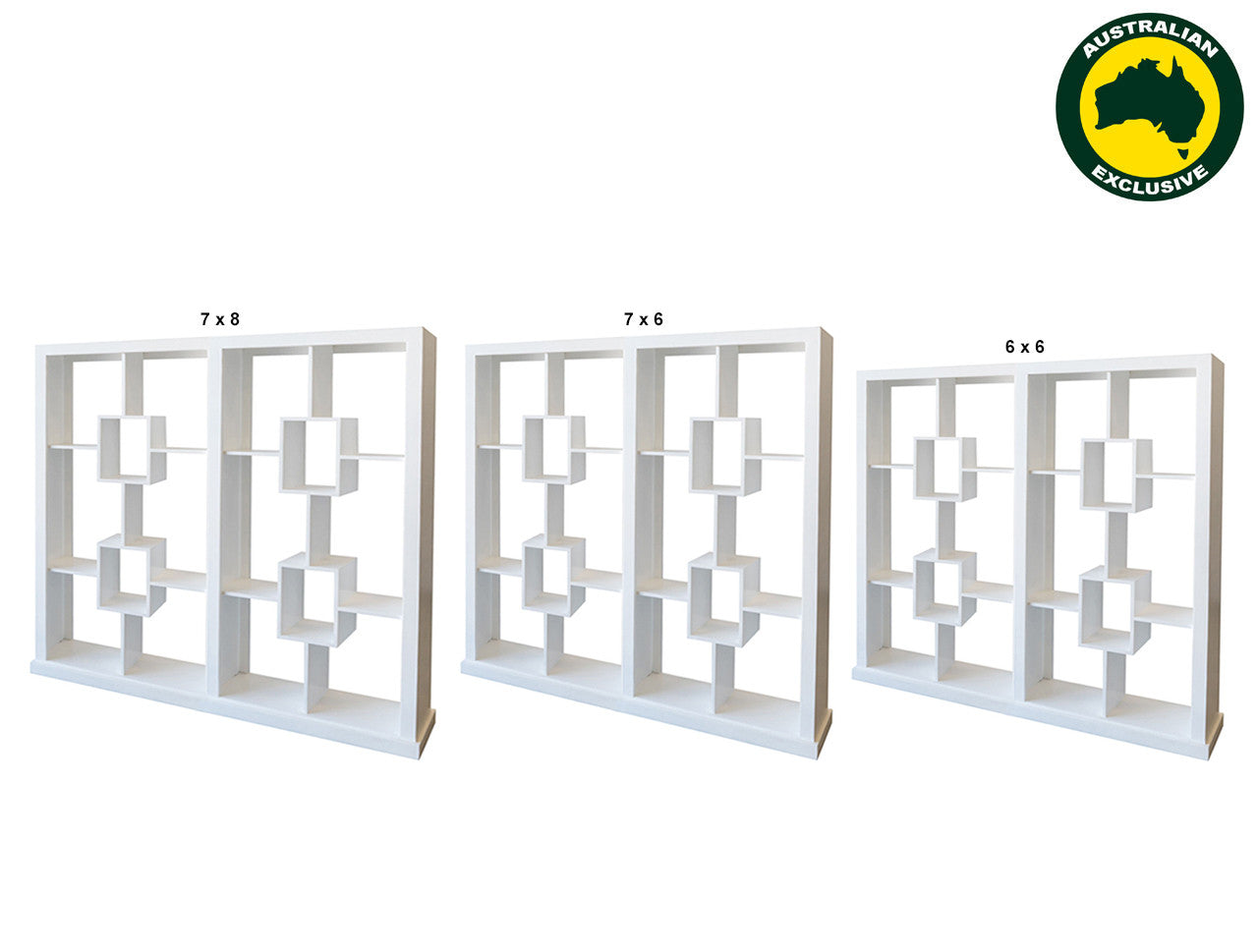 Puncho (AUSSIE MADE) Room Divider + 4 Box In The Middle (2 SECTION - PIGEON PAIRED) Collection - Assorted Painted Colours