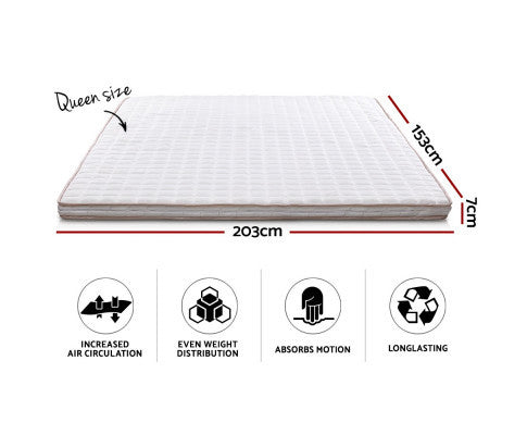 HARLOW QUEEN SIZE MEMORY FOAM MATTRESS TOPPER