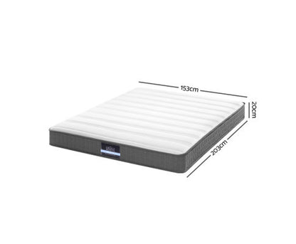 QUEEN SHIEN BONNELL SPRING ELASTIC FOAM MATTRESS- MEDIUM FIRM