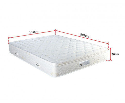 QUEEN GARNET PILLOW TOP POCKET SPRING  FOAM MATTRESS - MEDIUM FIRM