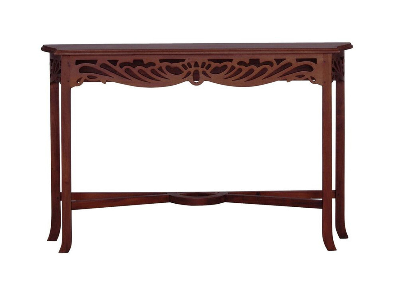 Queen Ann 1200(W) J Side Table (st 000 Cv 120 - Mahogany Or Chocolate
