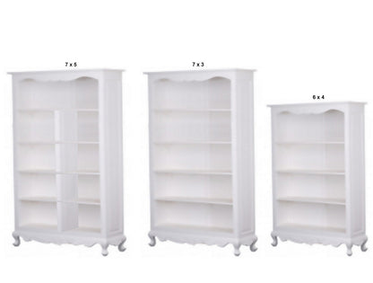 QUEEN ANN HARDWOOD HIGHLINE BOOKCASE COLLECTION - ASSORTED STAINED / PAINTED COLOURS - STARTING FROM $1199