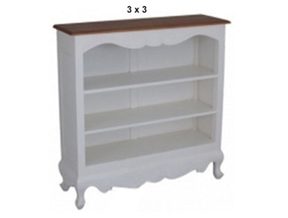 QUEEN ANN HARDWOOD LOWLINE BOOKCASE COLLECTION - ASSORTED STAINED / PAINTED COLOURS - STARTING FROM $699