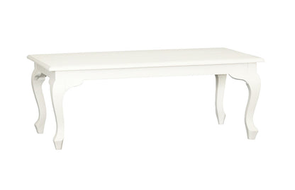QUEEN ANN MAHOGANY COFFEE TABLE 1200(W) X 700(D) - WHITE