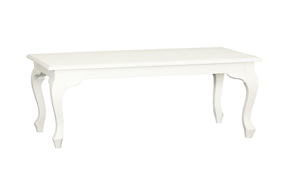 QUEEN ANN MAHOGANY COFFEE TABLE 1200(W) X 700(D) - WHITE