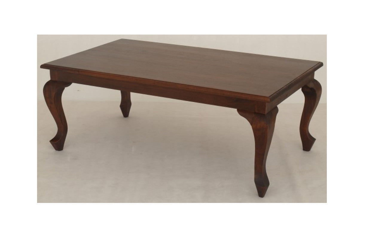 QUEEN ANN MAHOGANY COFFEE TABLE 1200(W) X 700(D) - MAHOGANY